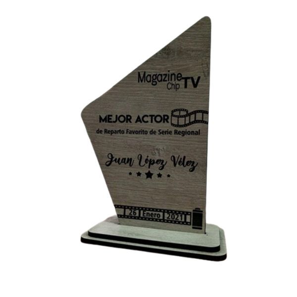 Placa de Reconocimiento MDF